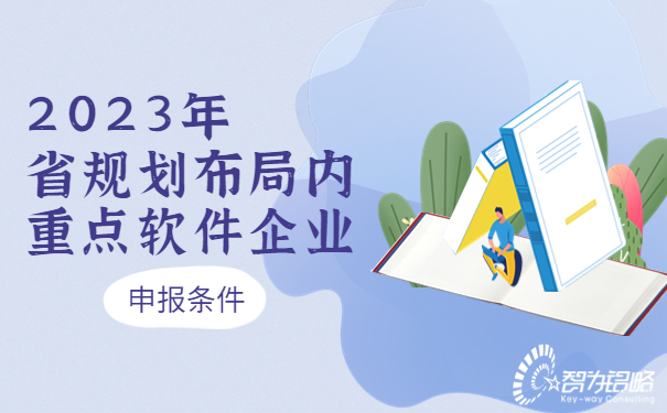 2023年省規(guī)劃布局內(nèi)重點(diǎn)軟件企業(yè)申報(bào)條件