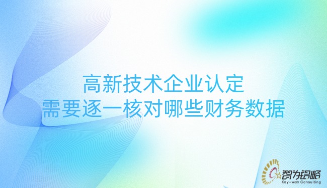 高新技術企業(yè)認定需要逐一核對哪些財務數(shù)據(jù).jpg
