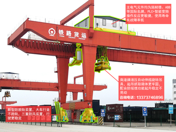 大風(fēng)造成龍門吊傾翻